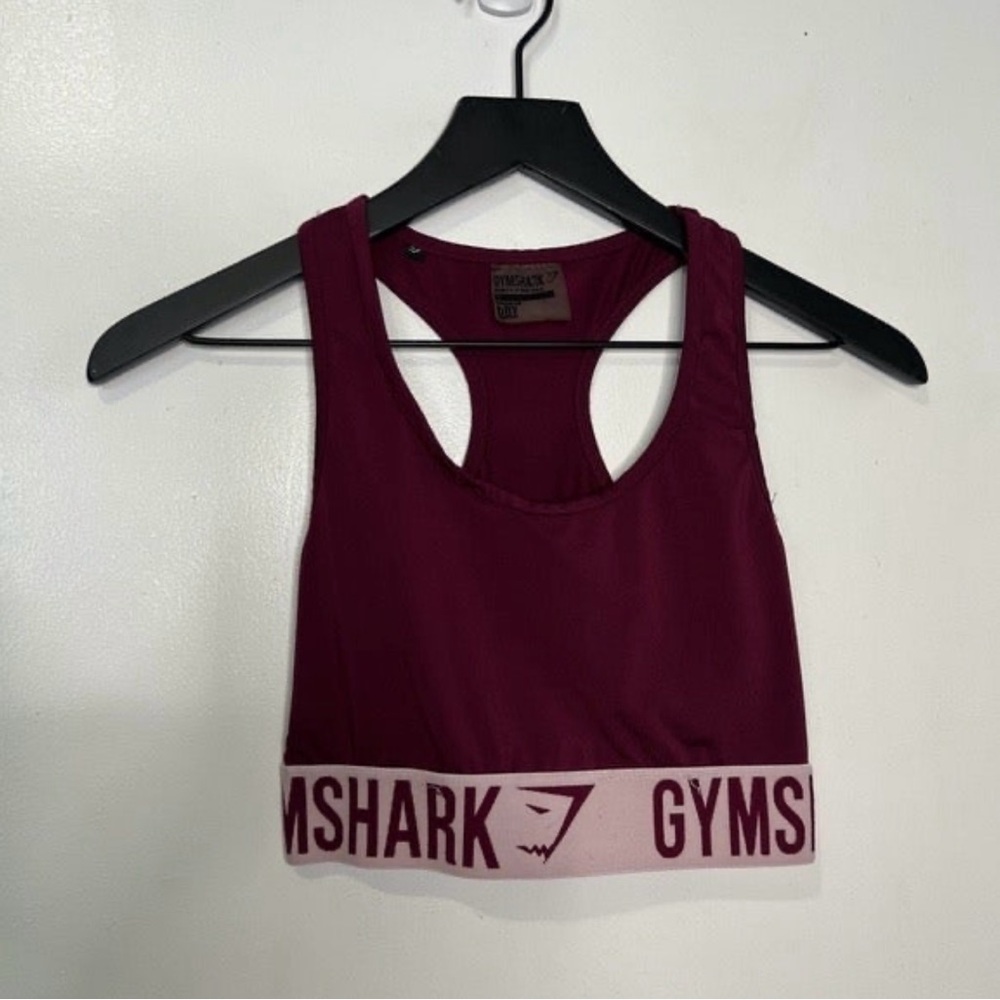 Gymshark Fit Berry Red Sports Bra - Picture 2 of 6